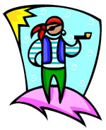 immagine da sogno pirata, un sogno marino